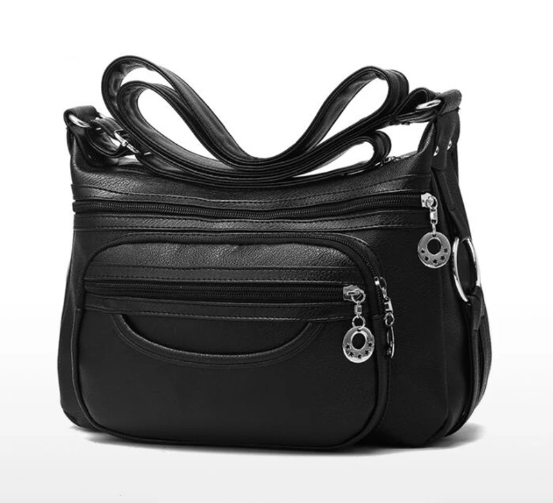 feminina bolsas de ombro de couro macio