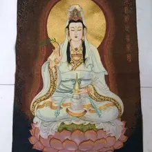 Золотой свет, статуя богиня гуаньин Тибета и Nepal thangka