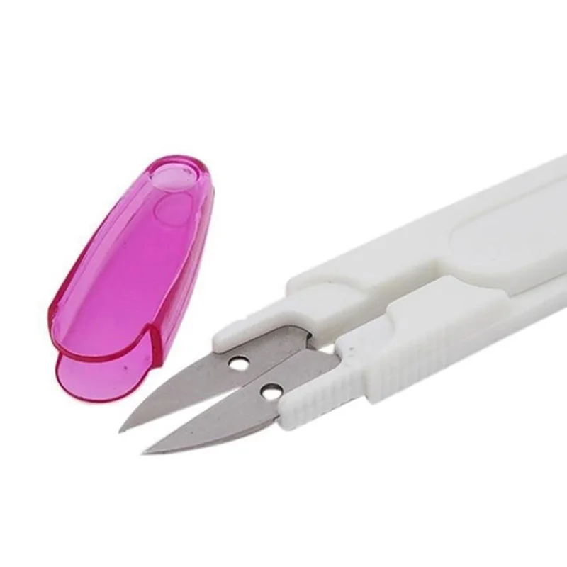 

Portable Easy Grip Handle Scissors Sewing Snip Thread Tailors Cutter with Safety Cover DAG-ship