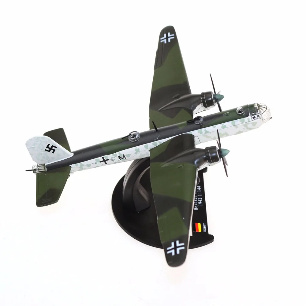 1/144 масштабные литые модели армейских самолетов Heinkel HE177 литой под давлением военный бомбардировщик-модель самолета игрушки для коллекционного подарка