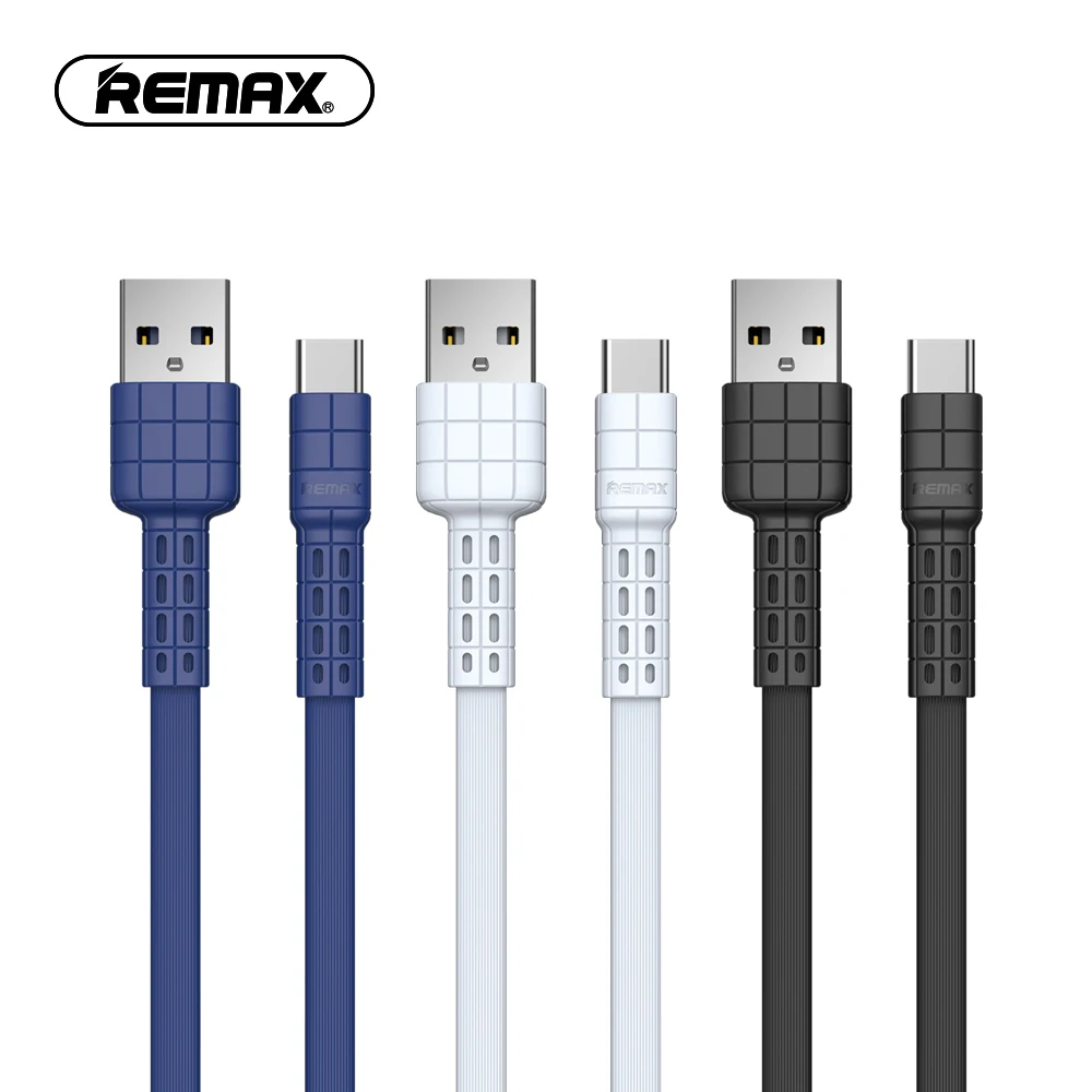 Remax Тип C USB C Прочный ПВХ кабель 2.4A быстро зарядное устройство кабели синхронизации данных для samsung Galaxy S8 xiaomi Mi5 Mi6 телефонный шнур