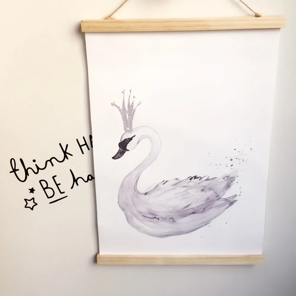 Us 5 28 Art Fabric Print Paint Drawing For Home Kids Bedroom Wall Hang Decoration Picture Paint Baby Room Wall Ornaments In Wind Chimes Hanging