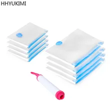 HHYUKIMI портативный вакуумный сжатия толще прозрачная сумка для хранения Стёганое одеяло хлопок шкаф Пылезащитная крышка протектор уплотнения