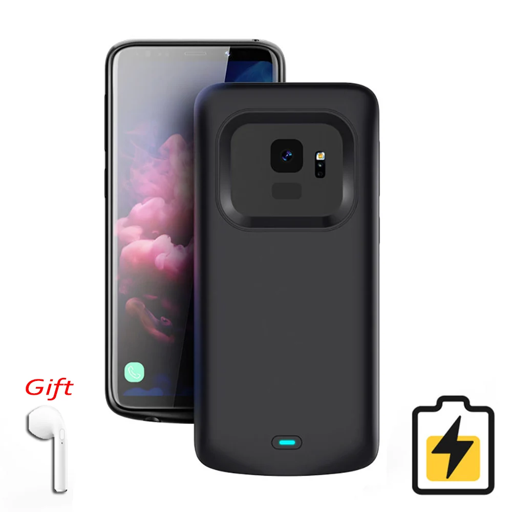 

For Samsung Galaxy S9 Plus S8 Plus Note 8 Note 9 Soft TPU Charging Phone Power Cover Battery Charger Case