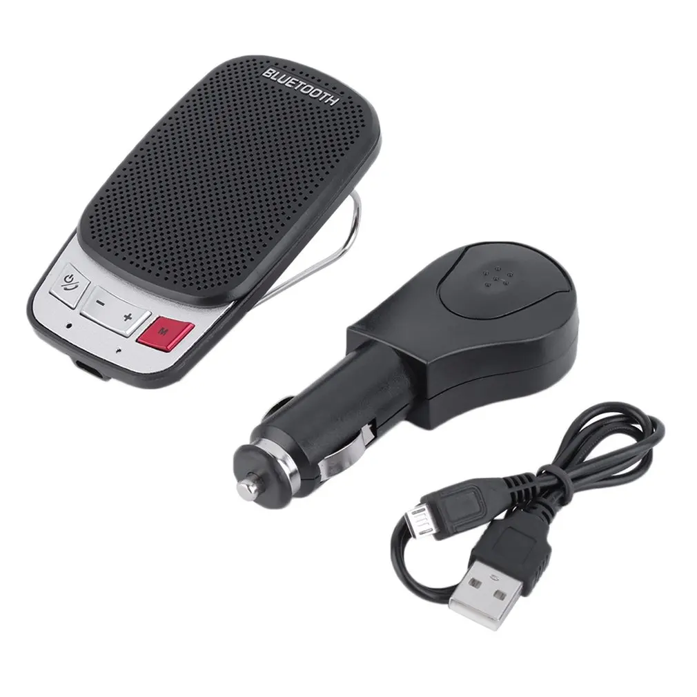 Portable Multipoint Wireless Bluetooth Handsfree Car Sun Visor Speaker