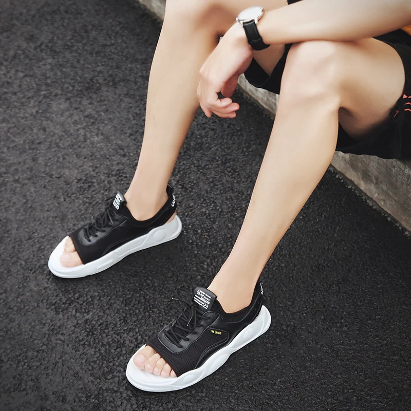 الصيف الدانتيل يصل الصنادل حذاء كاجوال الرجال صندل شاطئ في الهواء الطلق رجل Zapatillas دروبشيبينغ Sapato Krasovki تنيس Masculino Adulto الصيف الدانتيل يصل الصنادل حذاء كاجوال الرجال صندل شاطئ في الهواء الطلق رجل Zapatillas دروبشيبينغ Sapato Krasovki تنيس Masculino Adulto