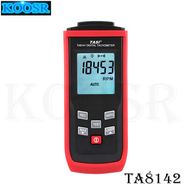 

New Handheld Non-Contact Digital Tachometer Tach RPM Tester Measuring Device Tool TA8142 High Performance 2.5~99,999RPM