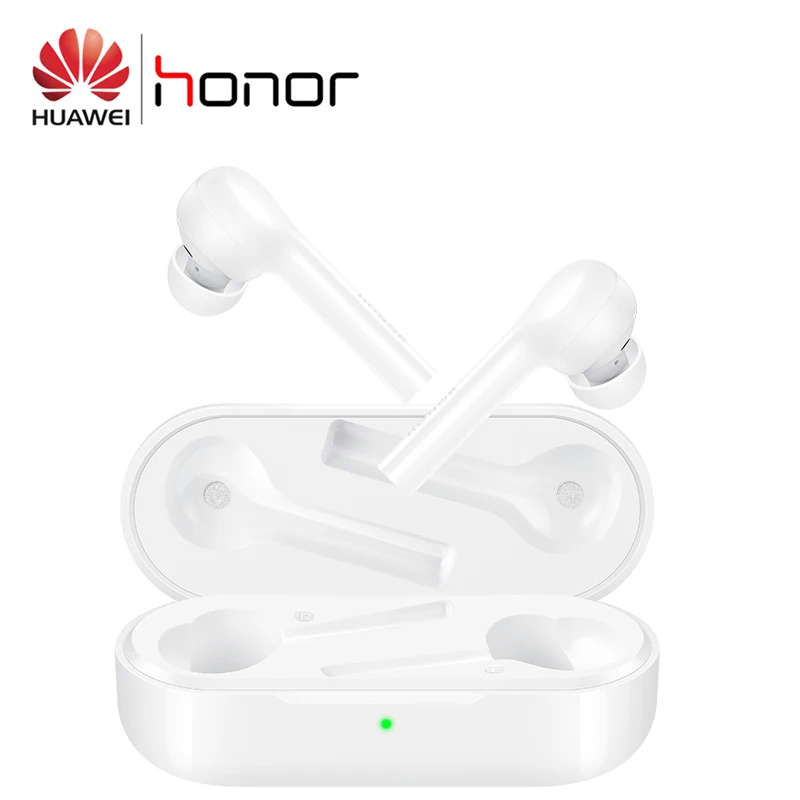 Оригинальные huawei Honor Flypods в ухо Молодежные наушники Bluetooth 4,2 Беспроводные с микрофоном Регулятор громкости для Honor V10 V20 8X Magic2 - Цвет: White