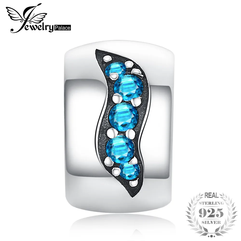JewelryPalace волны океана морских водорослей 0.2ct кубического циркония 925 пробы