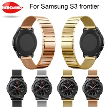 Heroiand Нержавеющая сталь ремешок для наручных часов для samsung Шестерни S3 ремешок для Шестерни S3 классические умные часы-браслет с регулировкой инструмента