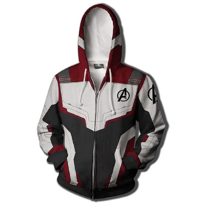 Avengers Endgame Quantum Realm Sweatshirt Jacket Advanced Tech Hoodie Cosplay Costumes 2019 new superhero Iron Man Hoodies suit