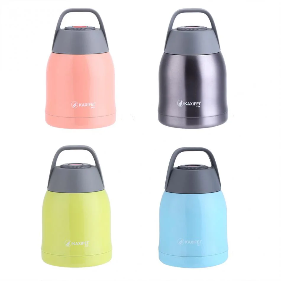 

600ml Stainless Steel Insulated Food Container Vacuum Lunch Box Food Thermos Insulation Soup Pot Stew Pot