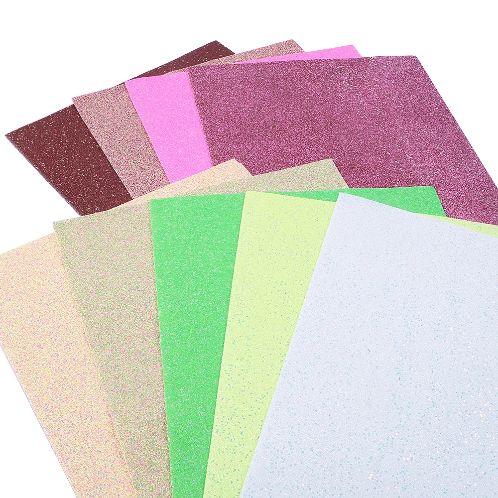 

David accessories 20x34cm Plain coloured Glitter Faux Synthetic Leather Fabric,DIY Sewing Garment Knotbow Bags Shoes,1Yc5330