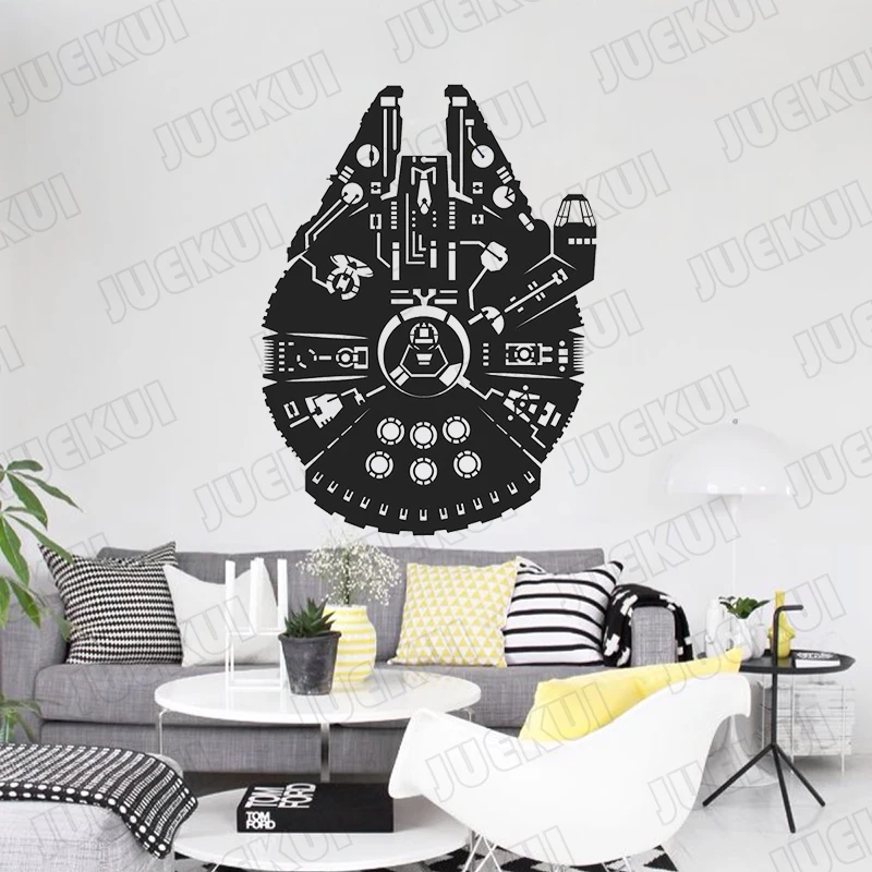 Star Wars Space Ship Vinyl Wall Stickers Wall Decals Home Decor Wall Art Decal Mural Kids