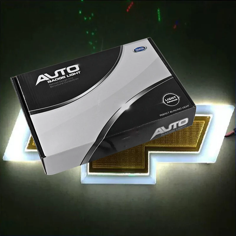 

Shenlao Car Styling 4D Cold Light Rear Emblem Logo Light for chevrolet captiva aveo lacetti spark cruze niva Badge Logo Lights