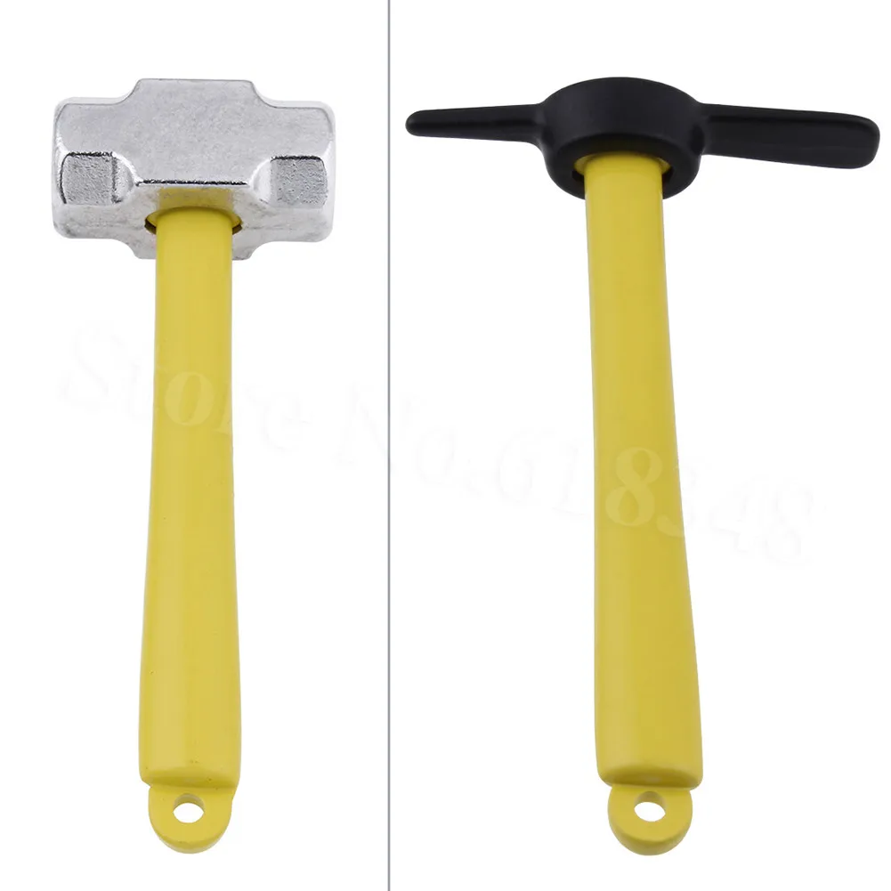 RC Car Metal Simulation Mini Hammer / Hoe Decoration Accessory for 1/10 RC Crawler Traxxas TRX4 Tamiya CC01 Axial SCX10 90046