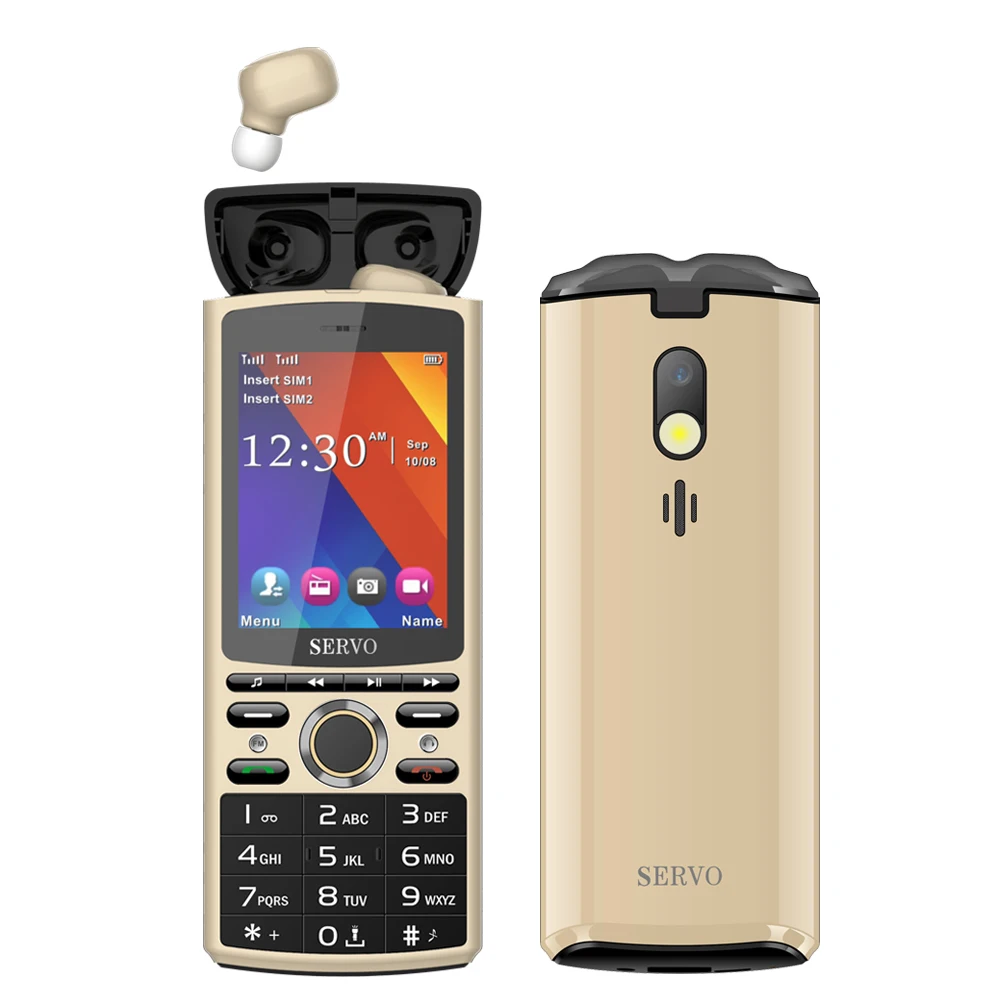 SERVO R25 Bluetooth Music 6000mAh Power Bank Mobile Phone 2.8 inch 64M+64M SC6531CA Phone Music Speaker Multifunction Cellphone