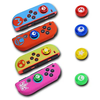 Funda de silicona para Nintendo Switch, funda con Thumbstick para mando de Nintendo Switch