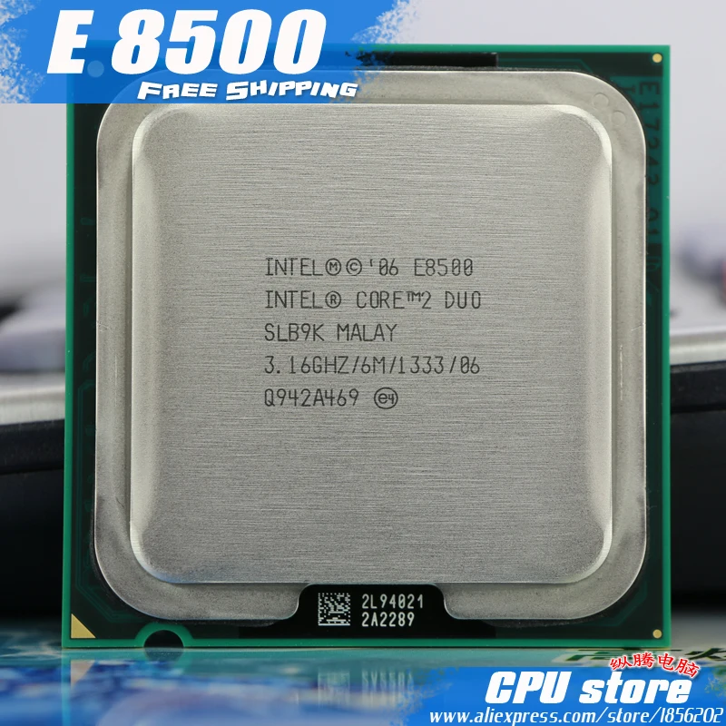 Intel Core 2 Duo E8500 CPU Processor (3.16Ghz/ 6M /1333GHz) Dual Core ...