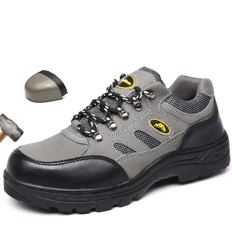 Shoes Male Safety Shoes Breathable Wild Survival Steel Toe Intermediate Plate Anti Slip Anti Smashing Work Shoes Men Work Boots Shoes Male Safety Shoes Breathable Wild Survival Steel Toe Intermediate Plate Anti Slip Anti Smashing Work Shoes Men Work Boots