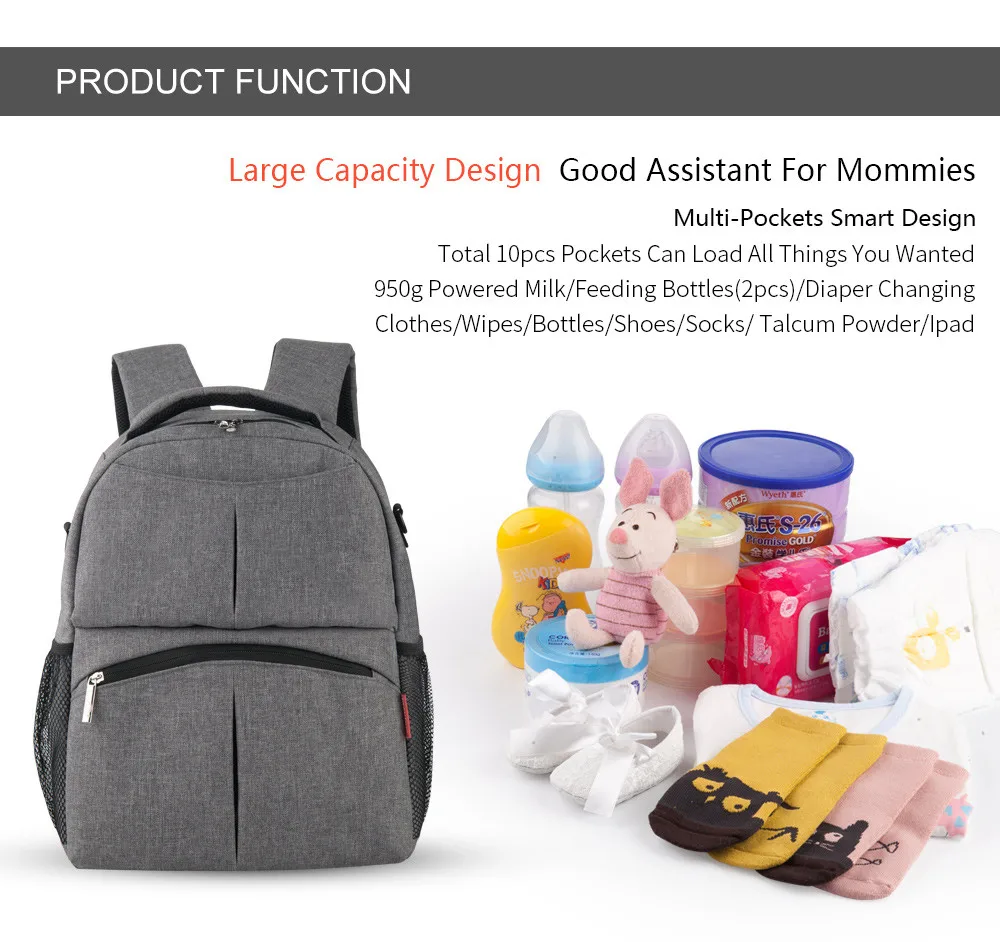 Сумка для мамы, рюкзак для подгузников, сумки для детских подгузников, Большая вместительная сумка для мам, сумка для коляски, новая мода, горячая 10016
