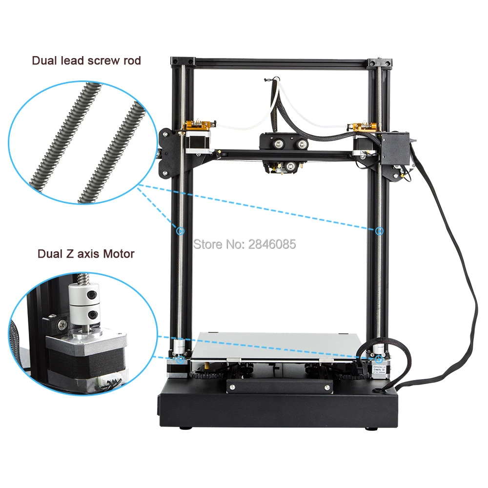 حار CREALITY CR-X 3D طابعة استئناف الطباعة ثنائي اللون DIY كيت اللمس شاشة المزدوج مروحة بارد + 2 كجم خيوط