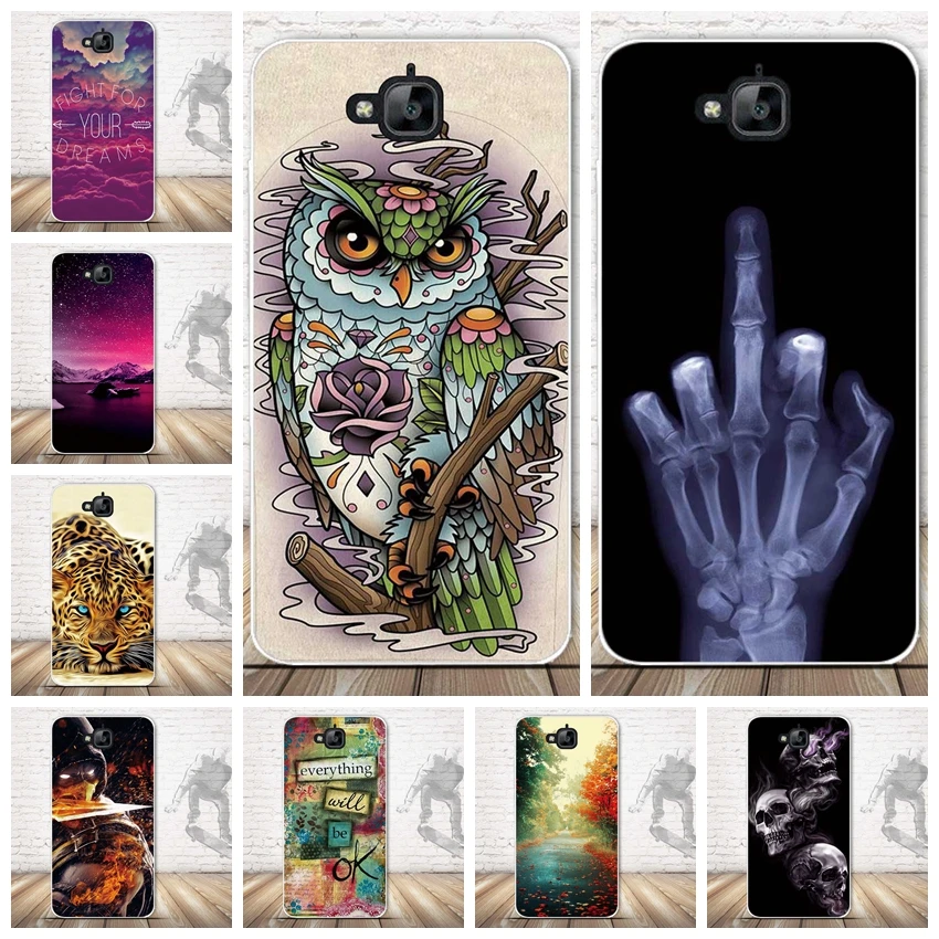 

For Huawei Y6 Pro Soft TPU Phone Case For Huawei Honor 4C Pro / Enjoy 5/ Y6 Pro 5.0" Back Cover For Huawei Honor 4C pro Cases