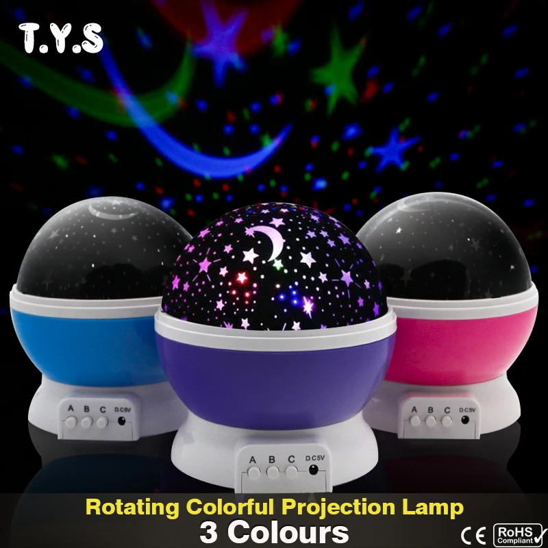 

Novelty Star Projector Starry Sky Table LED Night Light Battery USB Moon Lamp 3D kids For Children Nightlight Birthday Gift Toys