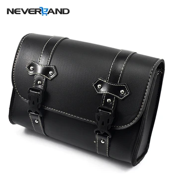 

Neverland Universal Motorcycle Saddle Bags Luggage Synthetic waterproof Moto Leather Bag Tool Pouch For Harley Bobber Chopper
