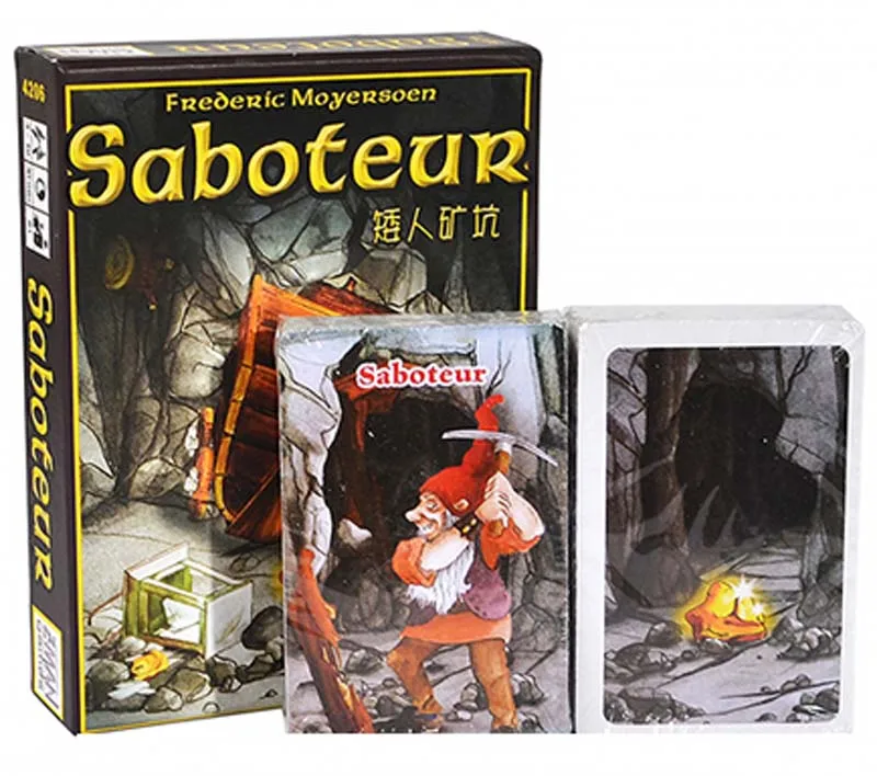 

Saboteur English card game for 3-10 player board game