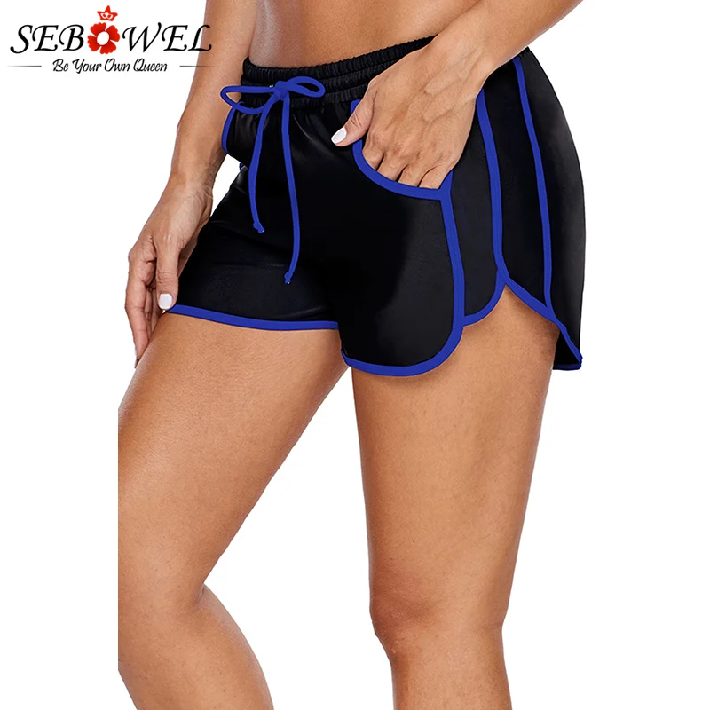 Sporty-Piping-Trim-Black-Swim-Shorts-LC410841-2-4 