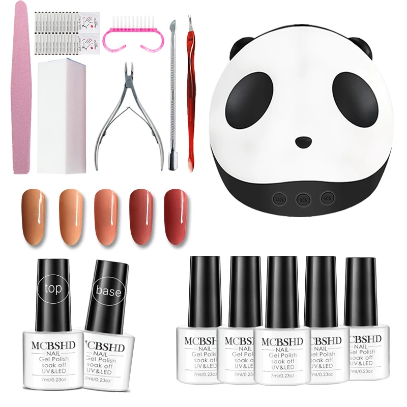 Uv Gel Nail Art Kits 36w Nail Dryer Lamp Manicure Uv Gel Polish Set