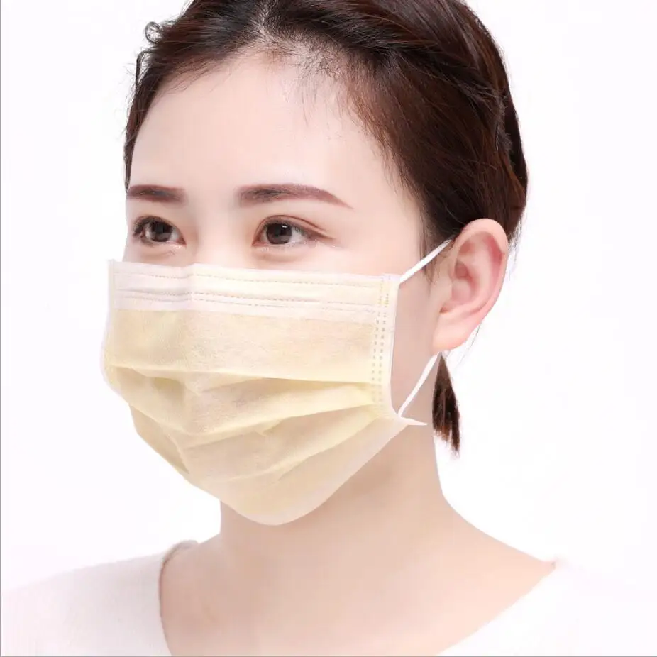 100pcs Men Women disposable mouth mask Thin breathable Masks anti dust mask Windproof Mouth