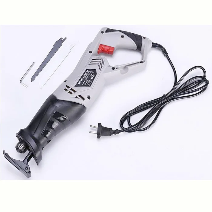 

High quality 220V 1000W Electric Reciprocating Saw Saber Convert Adapter 2 Blades Wood Metal Plastic Pruning Power chainsaw Tool
