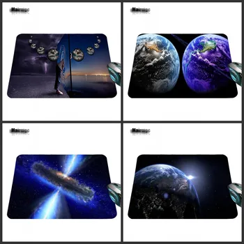 

Mairuige High Quality Hot Print Design Non-slip New Custom Earth and Starry Rectangular Mouse Pad Computer Game Pad 220x180X2mm