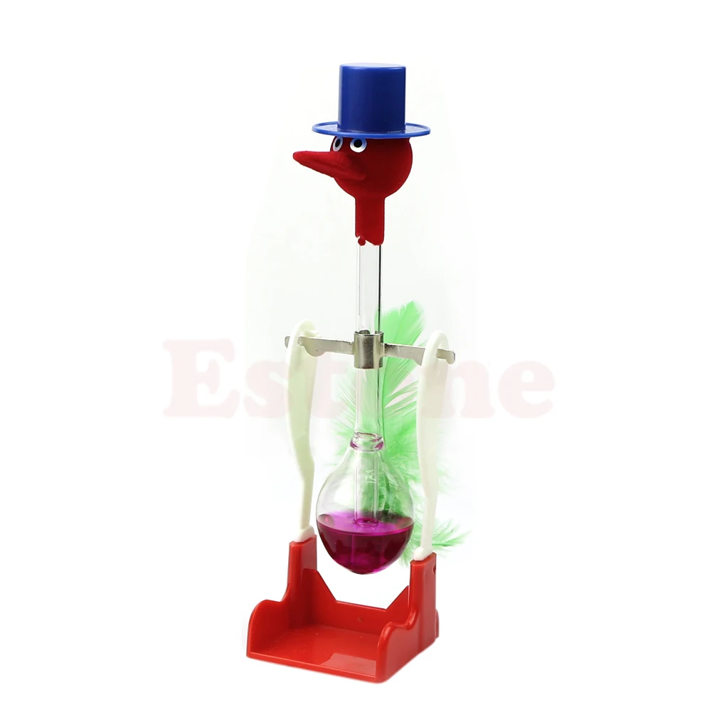 1Pc Non Stop Liquid Glass Drinking Lucky Bird Duck Desk Toy Perpetual Motion New|Волшебные фокусы| |