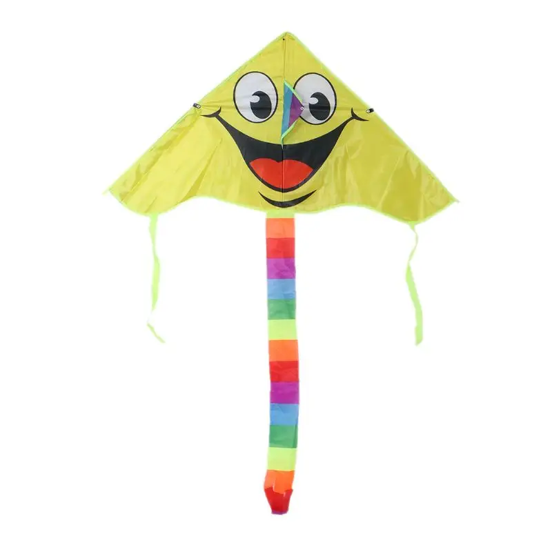 

Cartoon Smiling Face Kite For Kids Outdoor Sports Smiley Animation Flying Kites