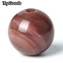 TopGoods бусы с натуральными драгоценными камнями коричневый окаменелое дерево камень Свободные драгоценного бисера 8/10 мм деревянный камень для мусульманский для молитв браслет с розами