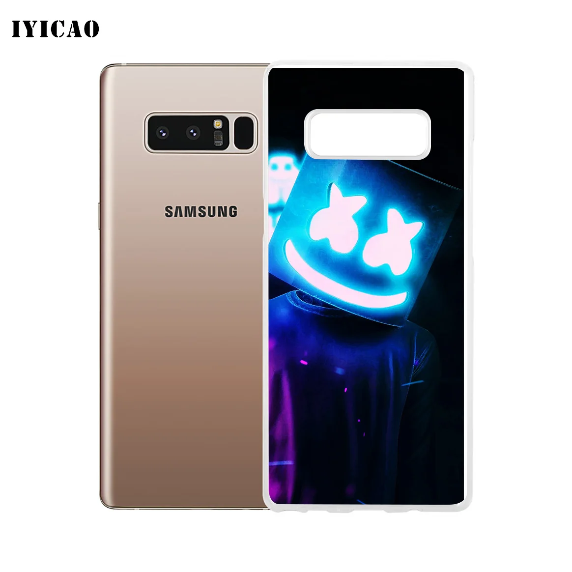 IYICAO Marshmello DJ Мягкий силиконовый чехол для телефона Samsung A5 A6 Plus A7 A8 A9 J3 J5 J7 Note 8 9 TPU