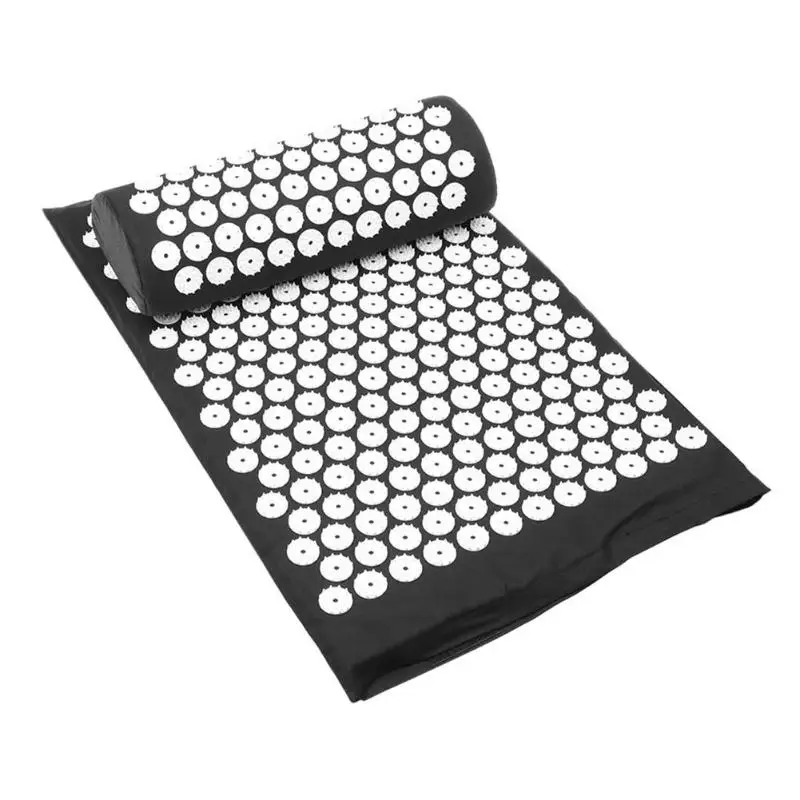 Lotus Spike Acupressure Massager Mat Relaxation Relief Stress Tension Body Yoga Mat Relieve Body Stress Pain Spike Lotus Mat