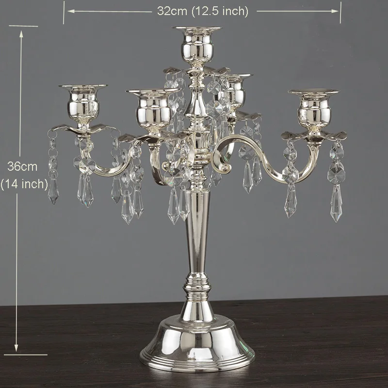 

crystal candle holder candelabra andelabros castiçal candle holders wedding decoration table centerpieces Metal candlestick