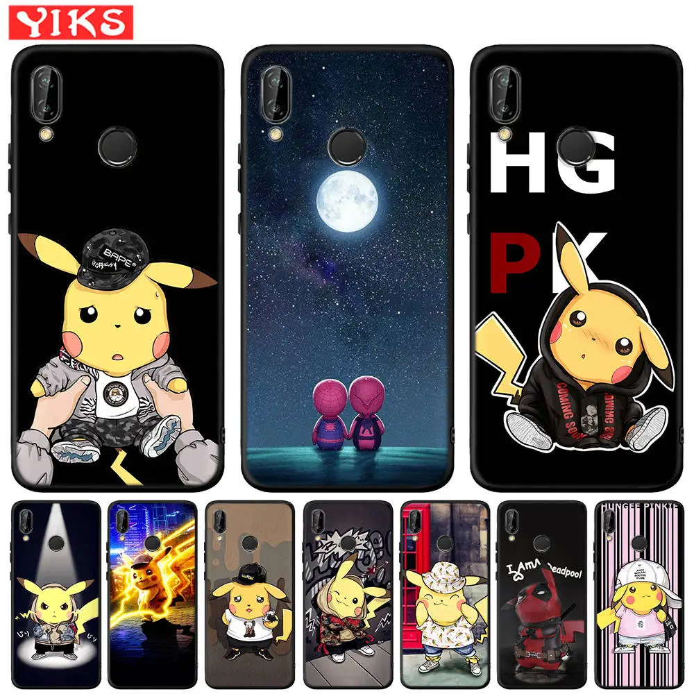 

Cute Pika Marvel Deadpool Soft TPU Case For Huawei P8 P9 P10 P20 P30 Lite Pro 2017 Phone Case For Huawei Mate 10 20 Lite Covers