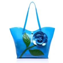 Nueva Moda Gelatina Flor Bolsos Bolsos de Las Mujeres Famosas Marcas señoras Bolsa de Silicona para Las Mujeres 2 Sets bolsa de Hombro Bolsos T581