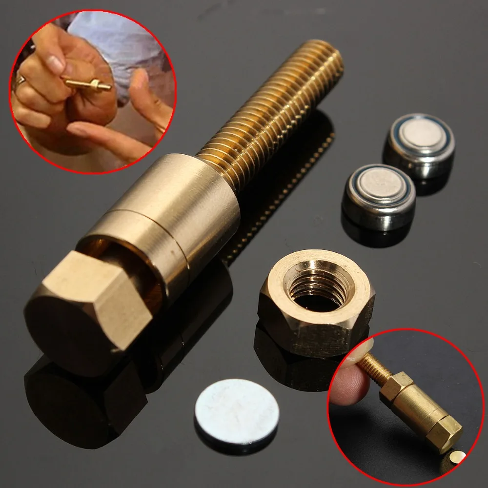 

JIMITU Nut Off Bolt Screw Close-Up Magic Trick Micro Psychic Super Ultimate Rotating High Quality