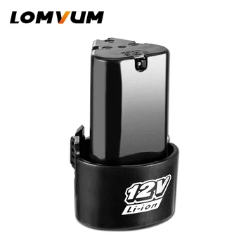 

LOMVUM Electric Dill Battery Extra Rechargeable Batteries Cordless Drill Power Supply 12V/16V/21V/24V Battery