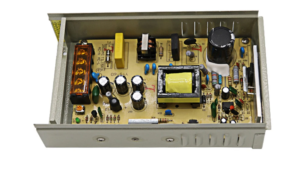 Выход 12V 5A 60W светодиодный Питание дождь доказательство светодиодный Водонепроницаемый светильник Мощность адаптер для наружного применения