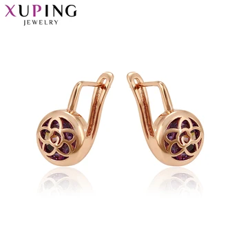 

Xuping Fashion Jewelry for Women Gifts Rose Gold-color Plated Hoops Earrings with Environmental Copper `S105.2-97495