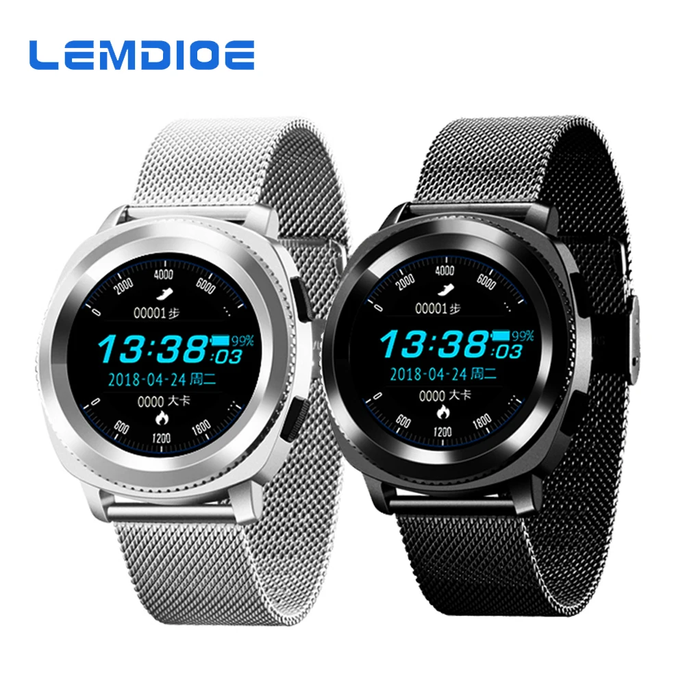

LEMDIOE Smart Watch IP68 Waterproof for Men Heart Rate Monitor Multi-sport mode Bluetooth Call Smartwatch for Android IOS Phone