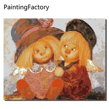 Безрамные Картины рамка Ангел DIY живопись по номерам современные настенные живописные картины для гостиной настенная живопись и каллиграфия