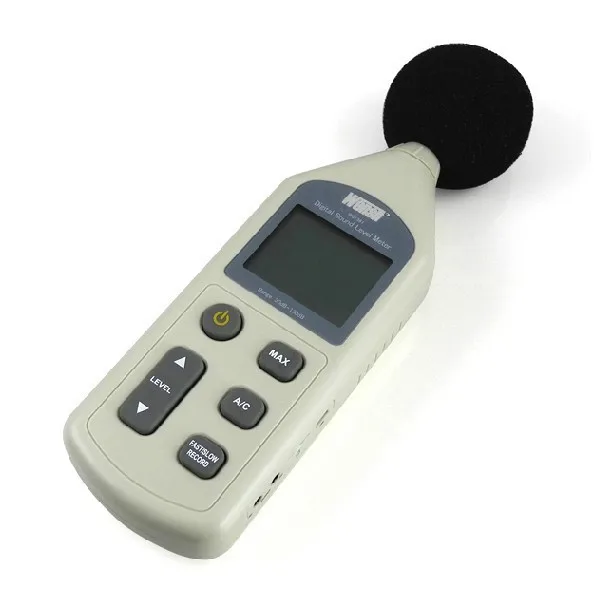 WS1361 цифровой измеритель уровня звука Тестер давления 30-130 дБ децибел USB Измерение шума